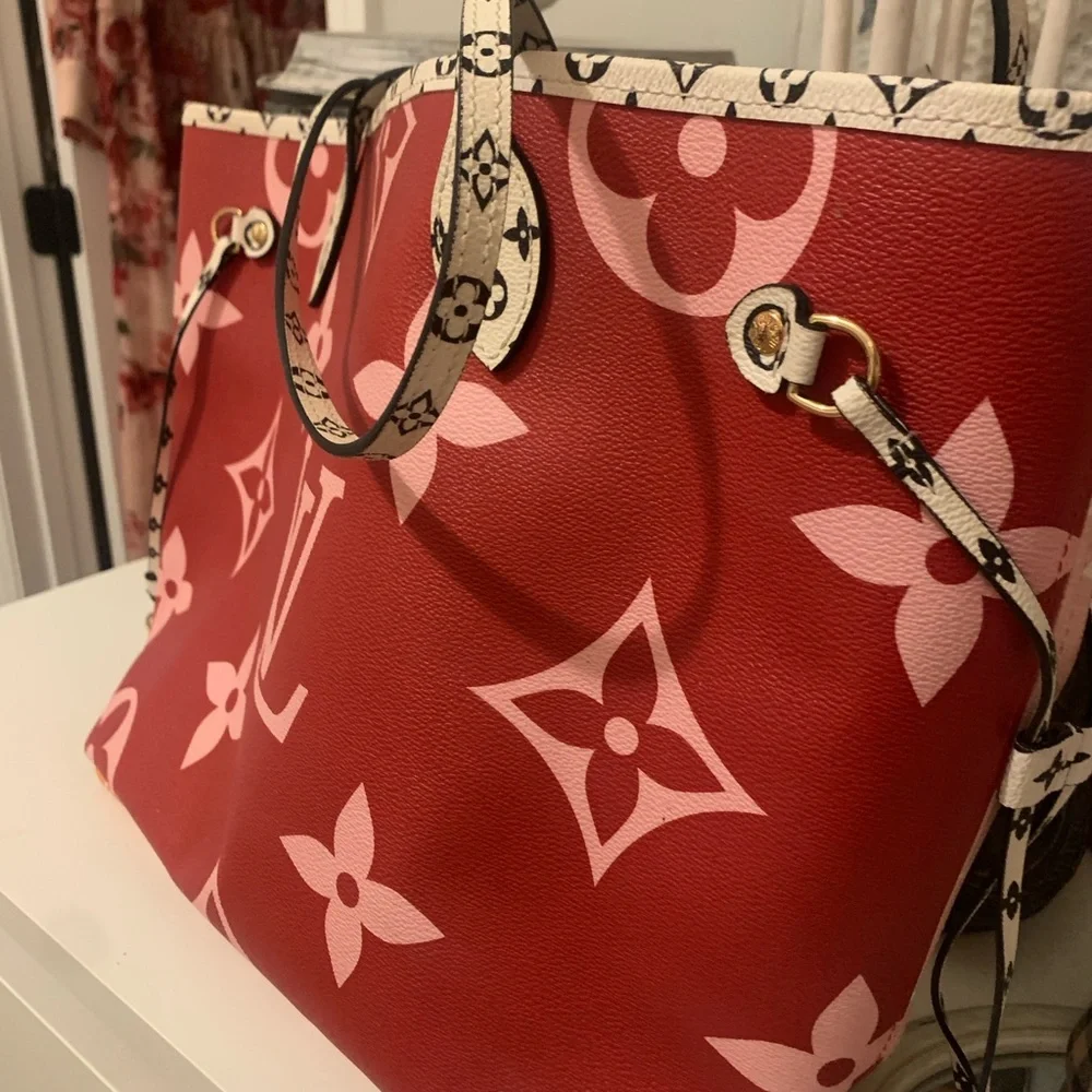 Red and Pink Women's Bag fashion bag shopper - Picture 2 of 4